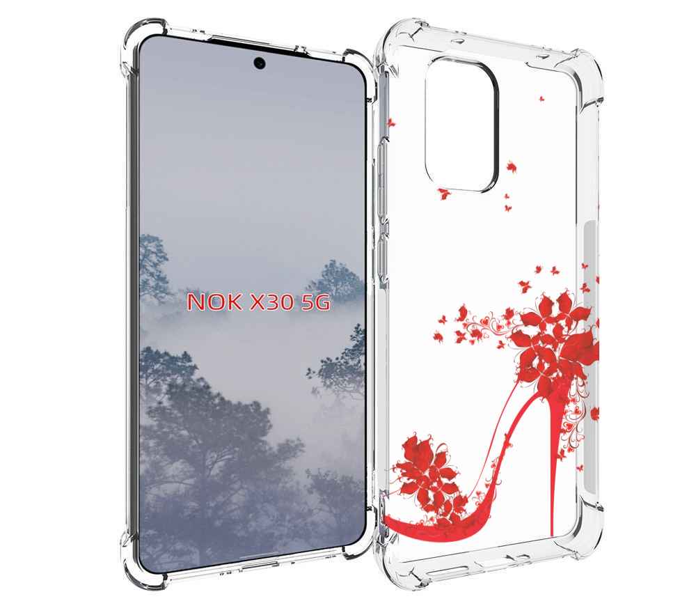 

Чехол MyPads каблук-в-цветах для Nokia X30 5G, Tocco