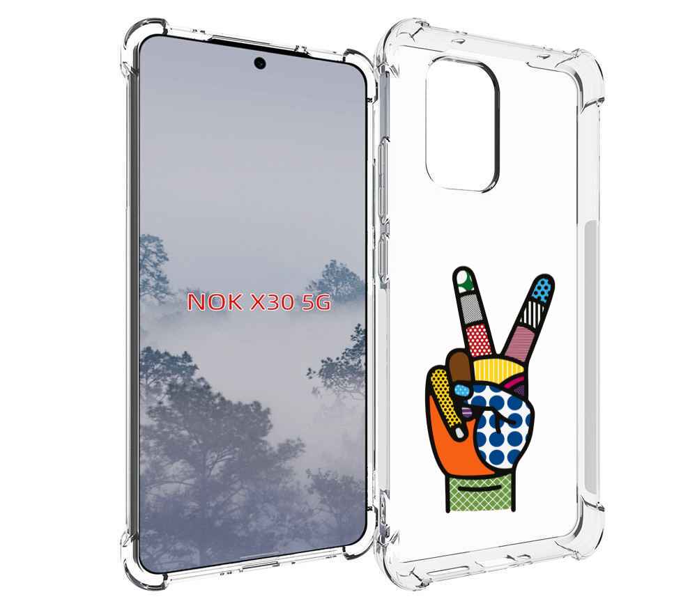 

Чехол MyPads йоу пальчики для Nokia X30 5G, Tocco