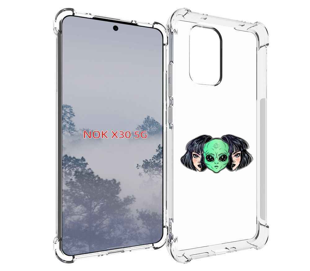 

Чехол MyPads инопланетянин в девочке женский для Nokia X30 5G, Tocco