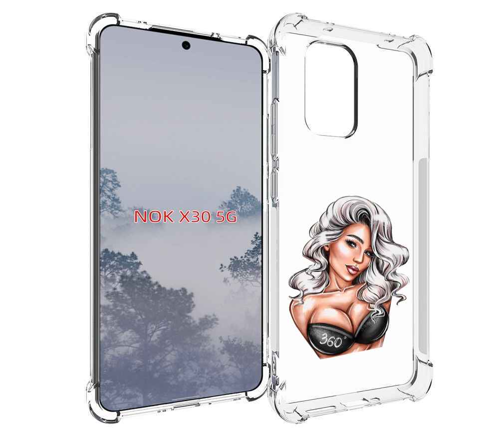 

Чехол MyPads ивлеева-рисунок женский для Nokia X30 5G, Tocco