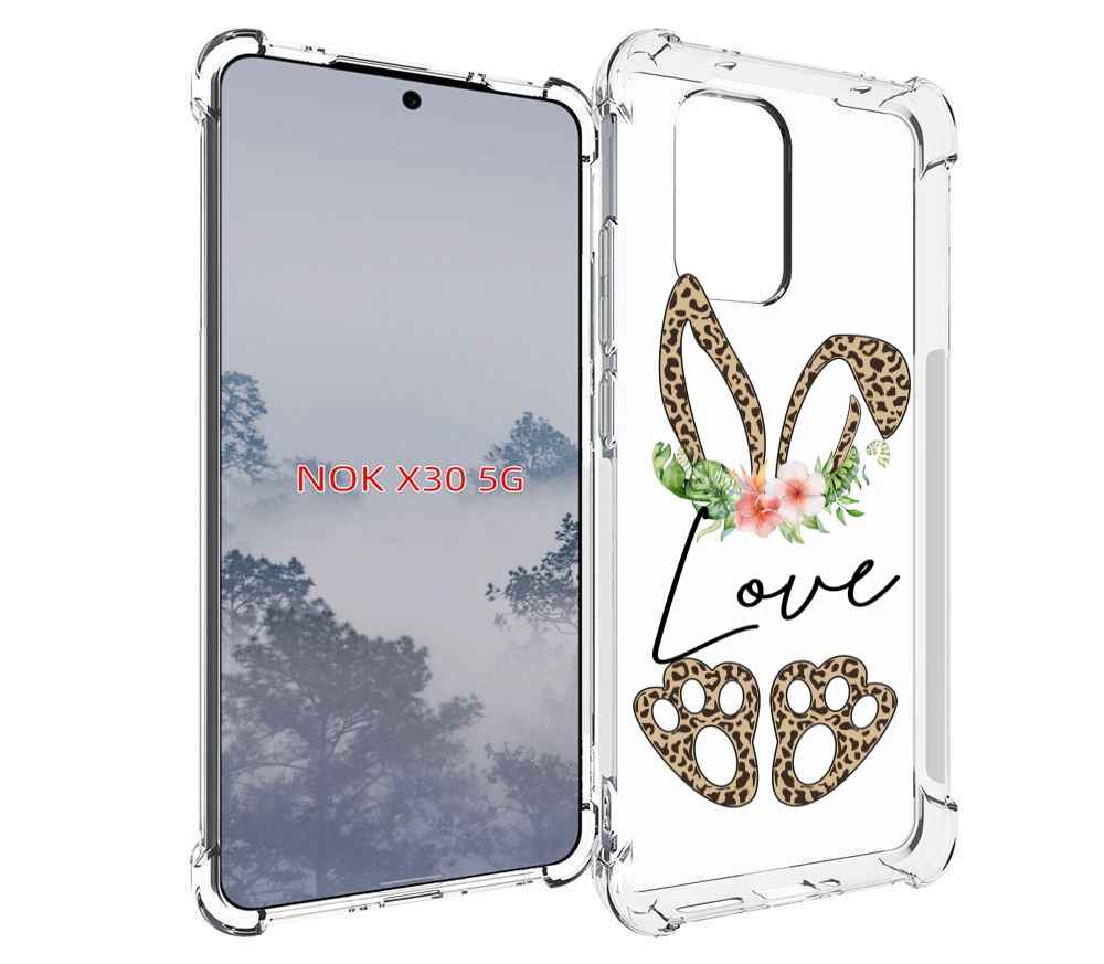 

Чехол MyPads золотые-лапки-и-ушки для Nokia X30 5G, Tocco