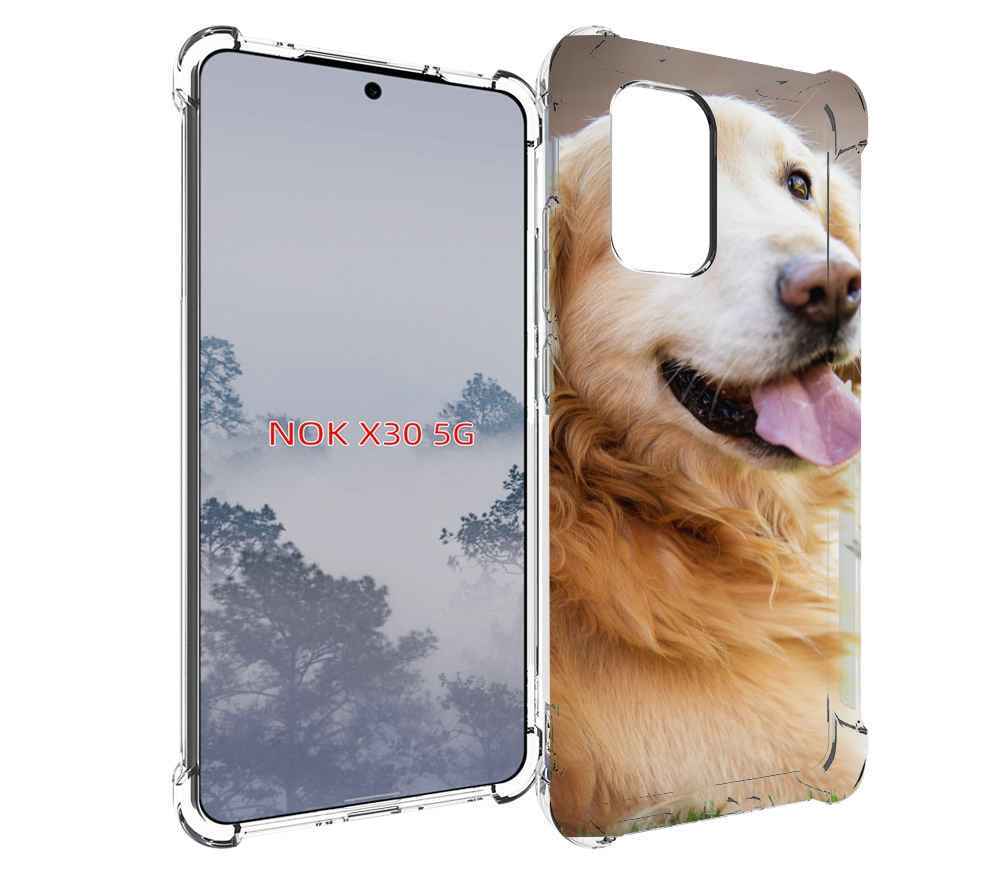 

Чехол MyPads золотистый ретривер для Nokia X30 5G, Tocco