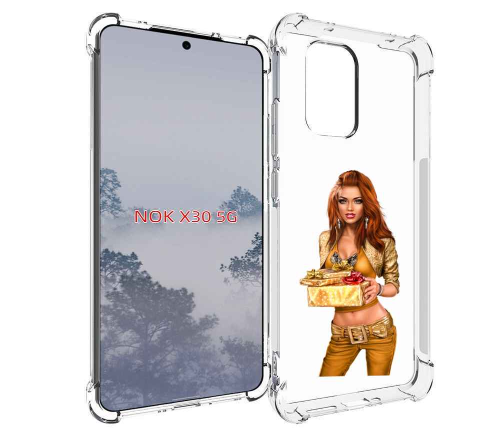 

Чехол MyPads золотая-девочка-с-подарком женский для Nokia X30 5G, Tocco