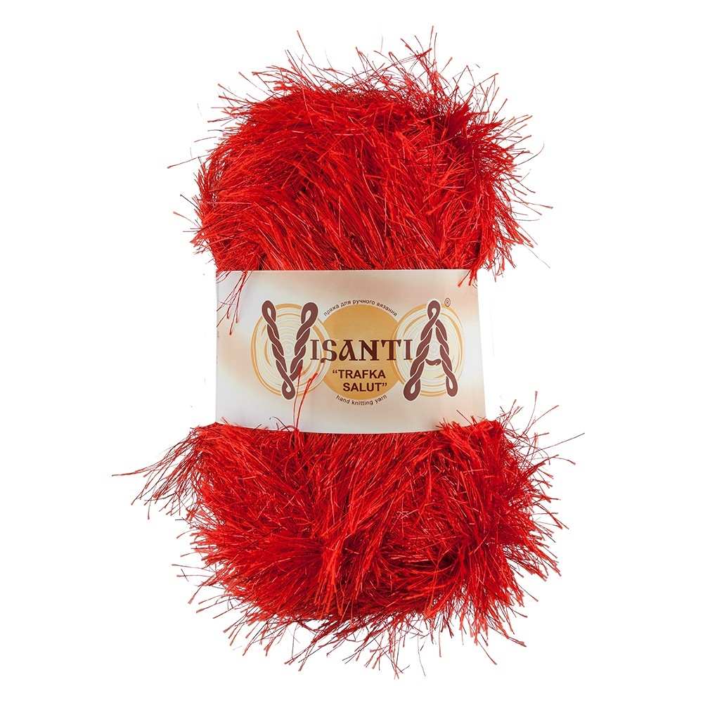 фото Пряжа visantia trafka salut №0113 красный