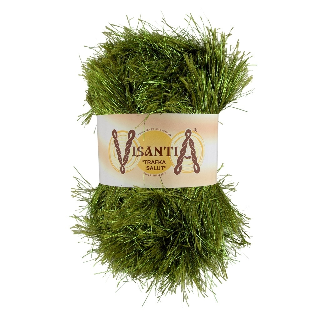 

Пряжа Visantia Trafka Salut №0190 зеленый, Trafka Salut