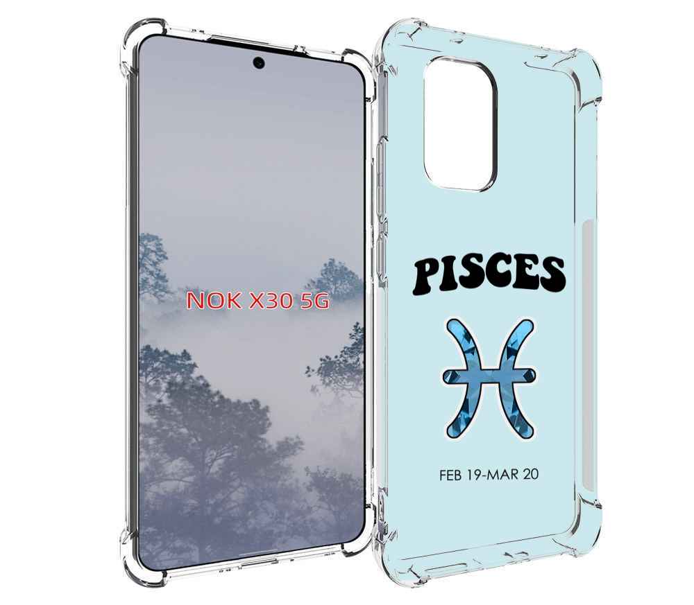 

Чехол MyPads знак-зодиака-рыбы-3 для Nokia X30 5G, Tocco