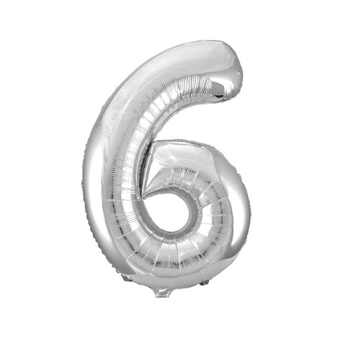 

Шар фольгированный 6, серебряный, 43 см Микрос, Ч35108