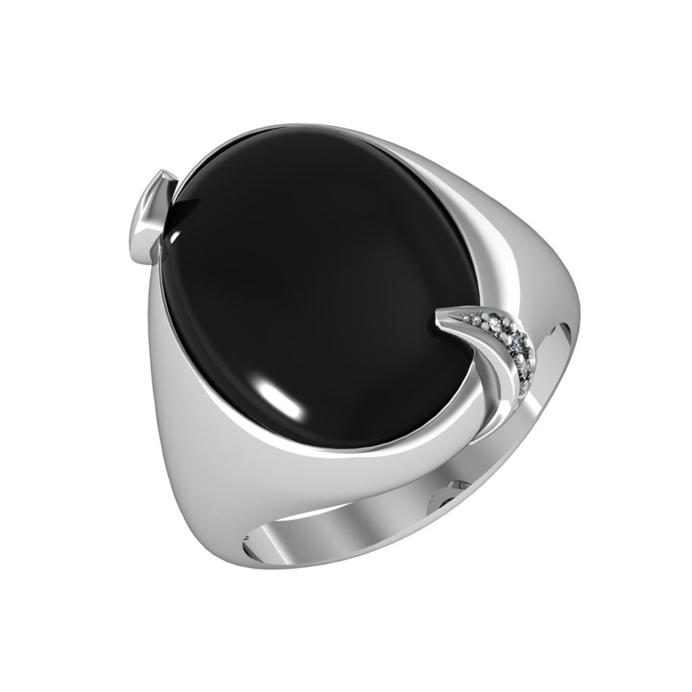 

Кольцо из серебра р. 20 ПРИВОЛЖСКИЙ ЮВЕЛИР 291311-AG73FA11, фианит\агат, 291311-AG73FA11