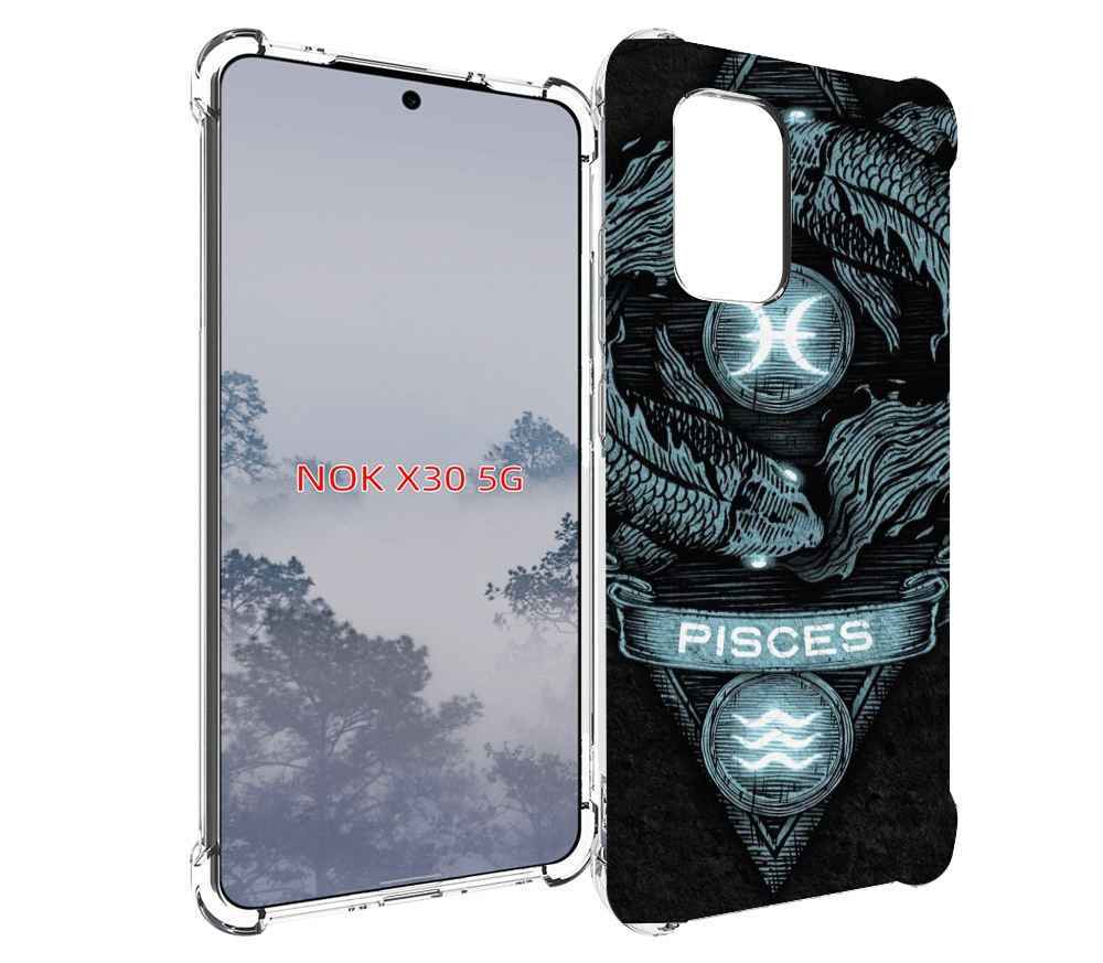 

Чехол MyPads знак зодиака рыбы 4 для Nokia X30 5G, Tocco