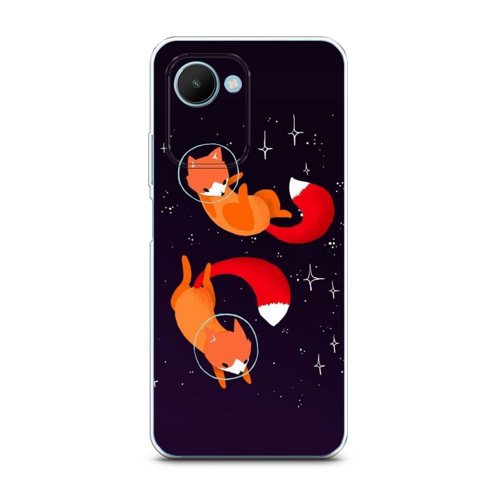 

Чехол Awog на Realme C30S 4G "Лисы космонавты", Оранжевый, 2511650-4