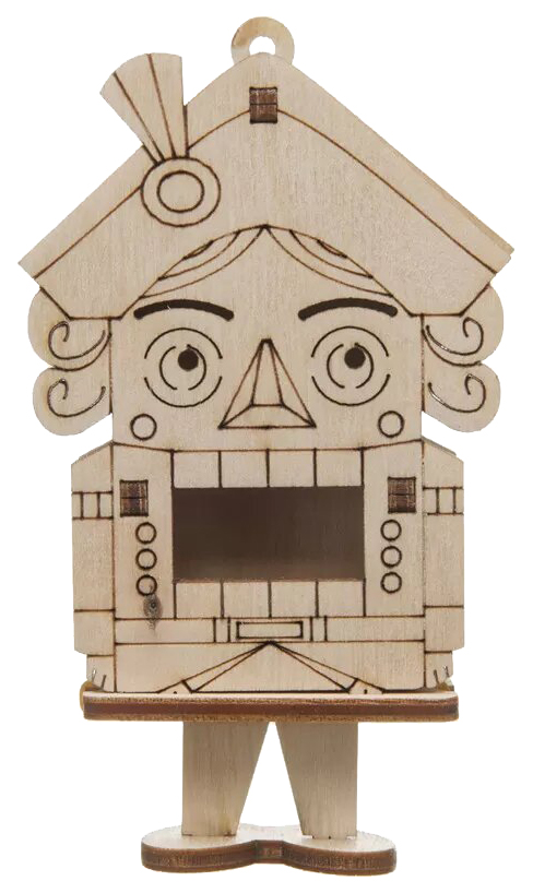 фото Конструктор деревянный щелкунчик, 13 элементов tadiwood