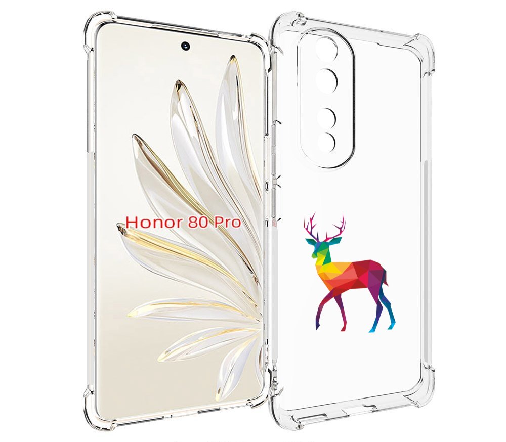 

Чехол MyPads геометрический олень для Honor 80 Pro, Прозрачный, Tocco