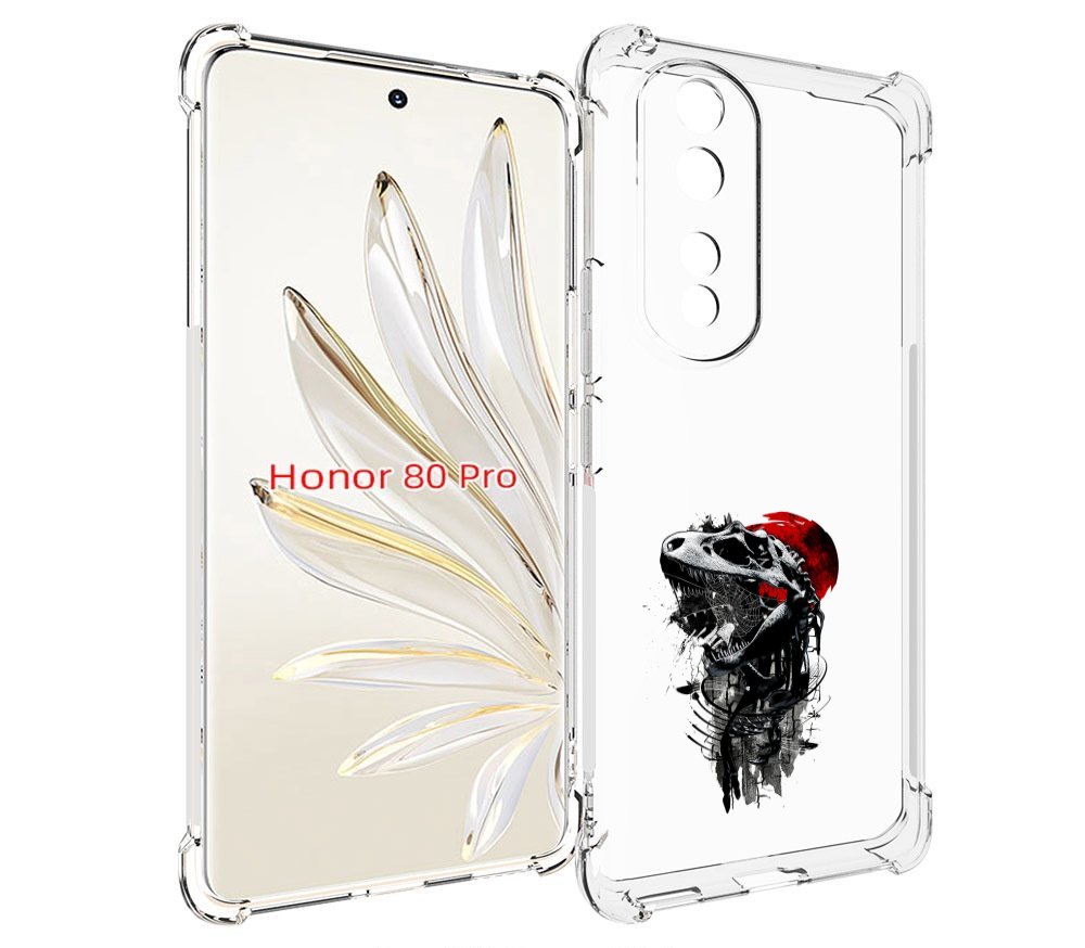 

Чехол MyPads вымерший динозавр для Honor 80 Pro, Прозрачный, Tocco