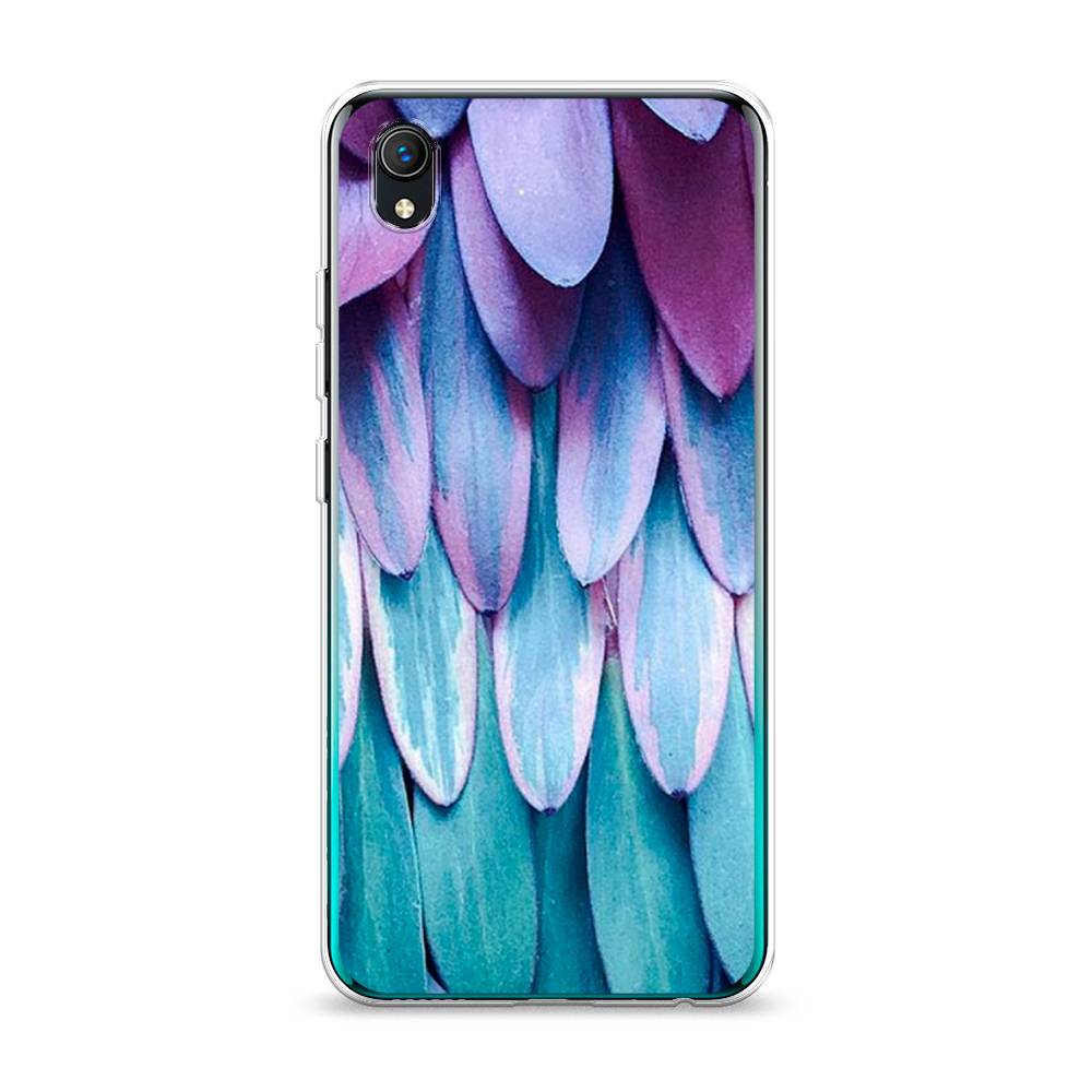 

Чехол на Vivo Y91c "Синее перо", Фиолетовый;голубой, 263250-3