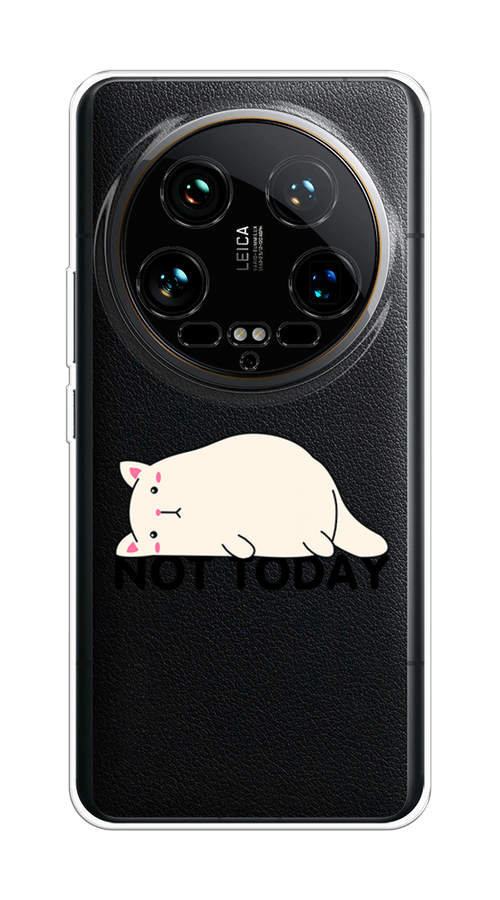 

Чехол на Xiaomi 14 Ultra "Cat not today", Белый;розовый;черный, 321850-1