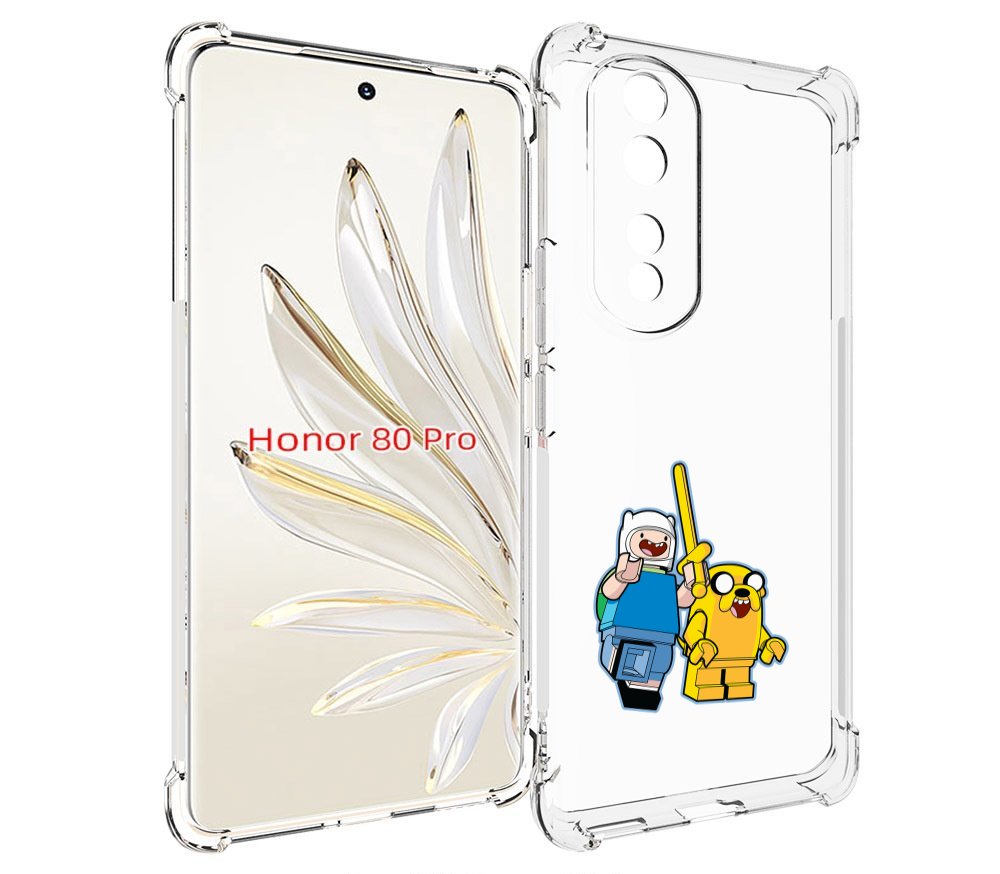

Чехол MyPads время приключений лего для Honor 80 Pro, Прозрачный, Tocco