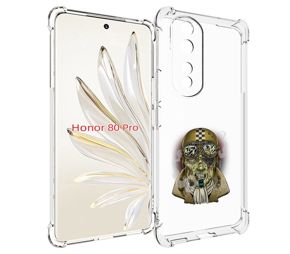 

Чехол MyPads военный зомби для Honor 80 Pro, Прозрачный, Tocco