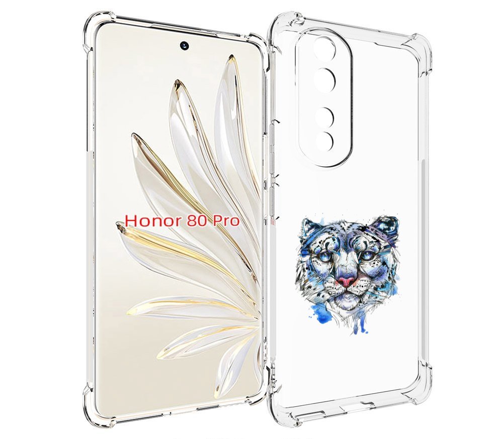 

Чехол MyPads водяной тигр для Honor 80 Pro, Прозрачный, Tocco