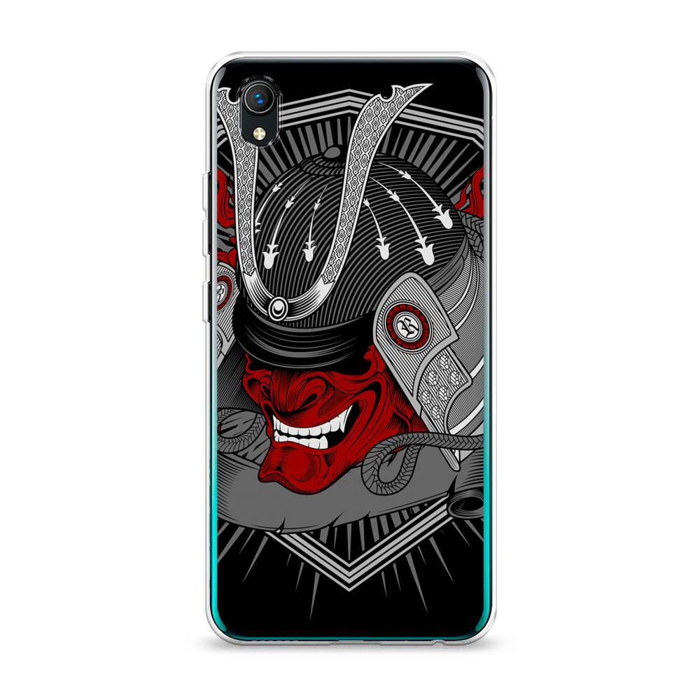 

Чехол на Vivo Y91c "Красная маска самурая", Белый;красный;черный, 263250-4
