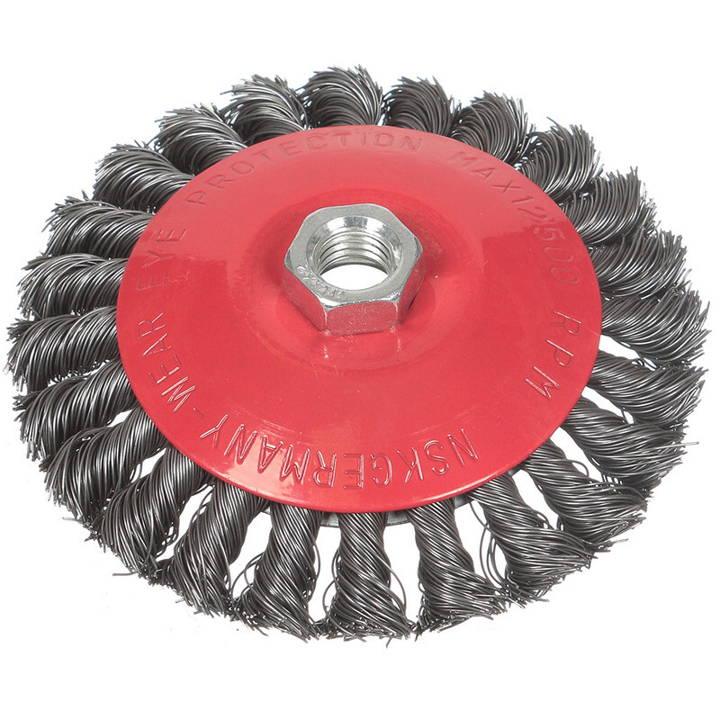 

Щетка для УШМ Bartex, 125 мм, тарелка, крученая проволока, гайка М14, 882125, шт, гайка М14,882125, шт