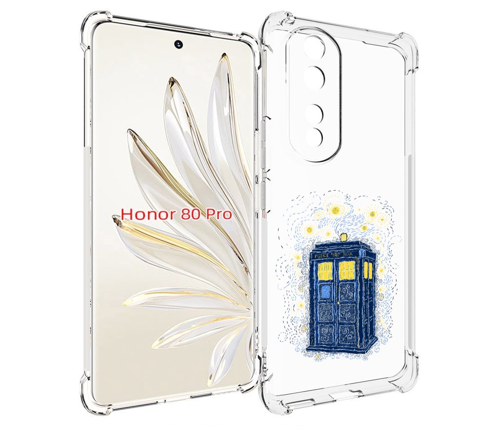 

Чехол MyPads будка рисунок для Honor 80 Pro, Прозрачный, Tocco