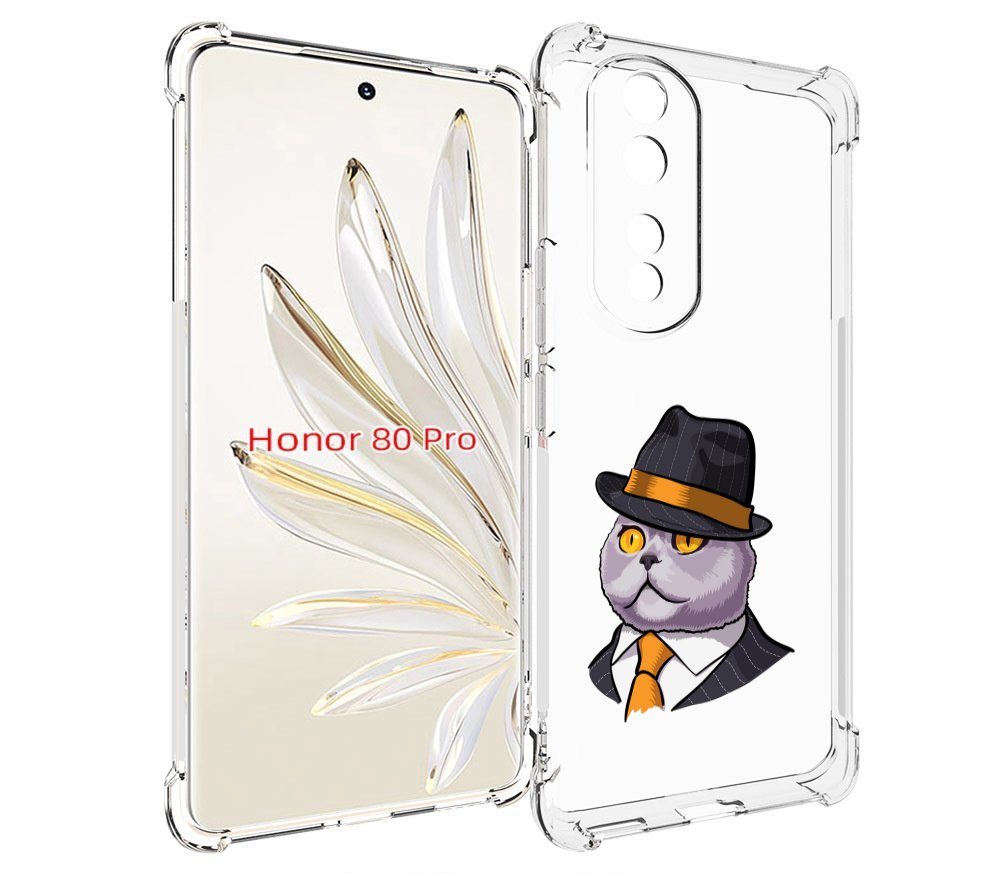 

Чехол MyPads британец для Honor 80 Pro, Прозрачный, Tocco