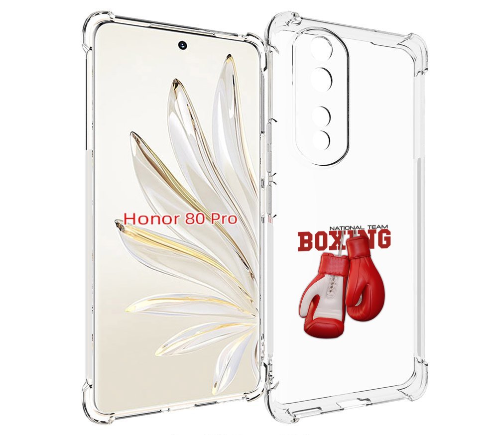 

Чехол MyPads боксерские перчатки для Honor 80 Pro, Прозрачный, Tocco