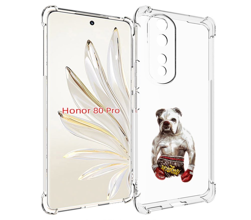 

Чехол MyPads боксер для Honor 80 Pro, Прозрачный, Tocco