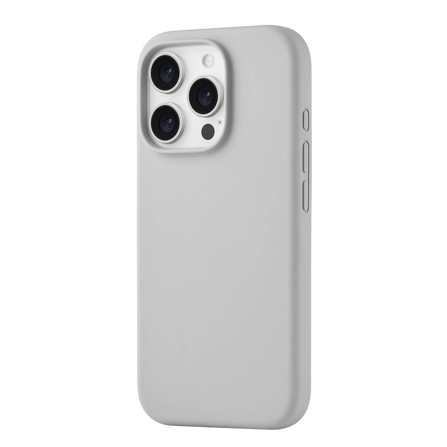 

Чехол для iPhone 16 Pro uBear Touch Mag Case софт-тач, MagSafe совместимый, светло-серый, Touch Mag Case