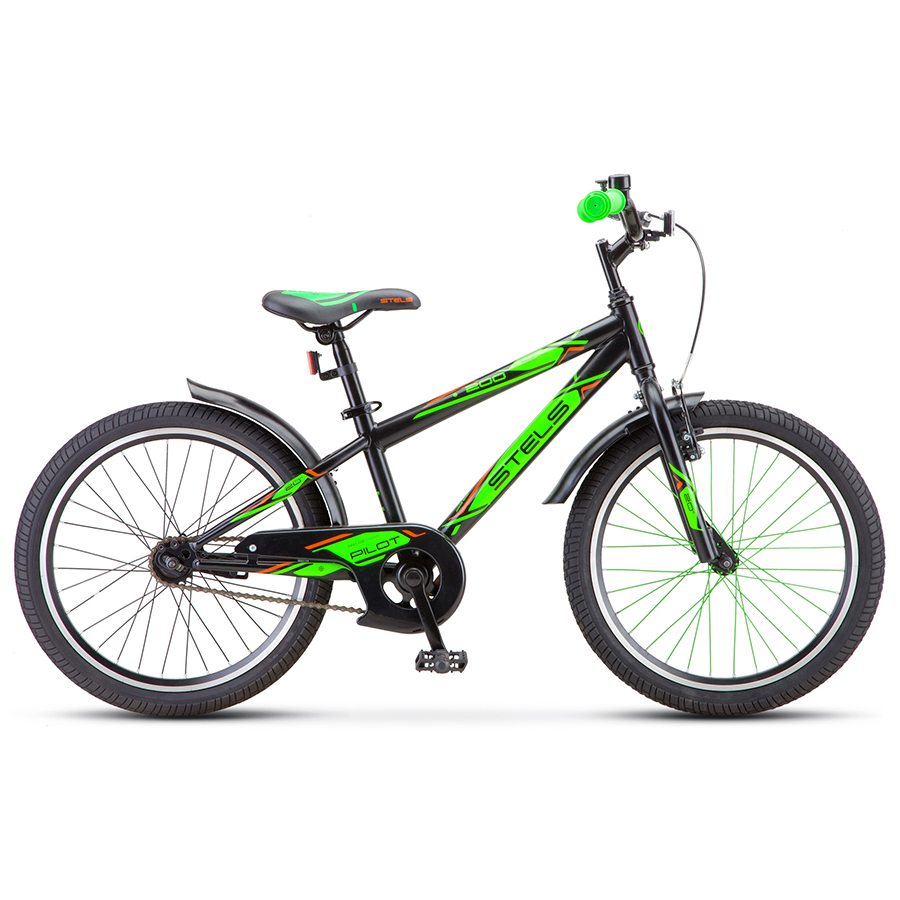 

Велосипед Stels 20" Pilot 200 Gent Z010 Чёрный/Салатовый, Pilot 200
