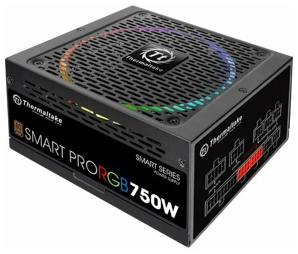 

Блок питания Thermaltake Smart Pro RGB 750W (PS-SPR-0750FPCBEU-R), Черный, Smart Pro RGB