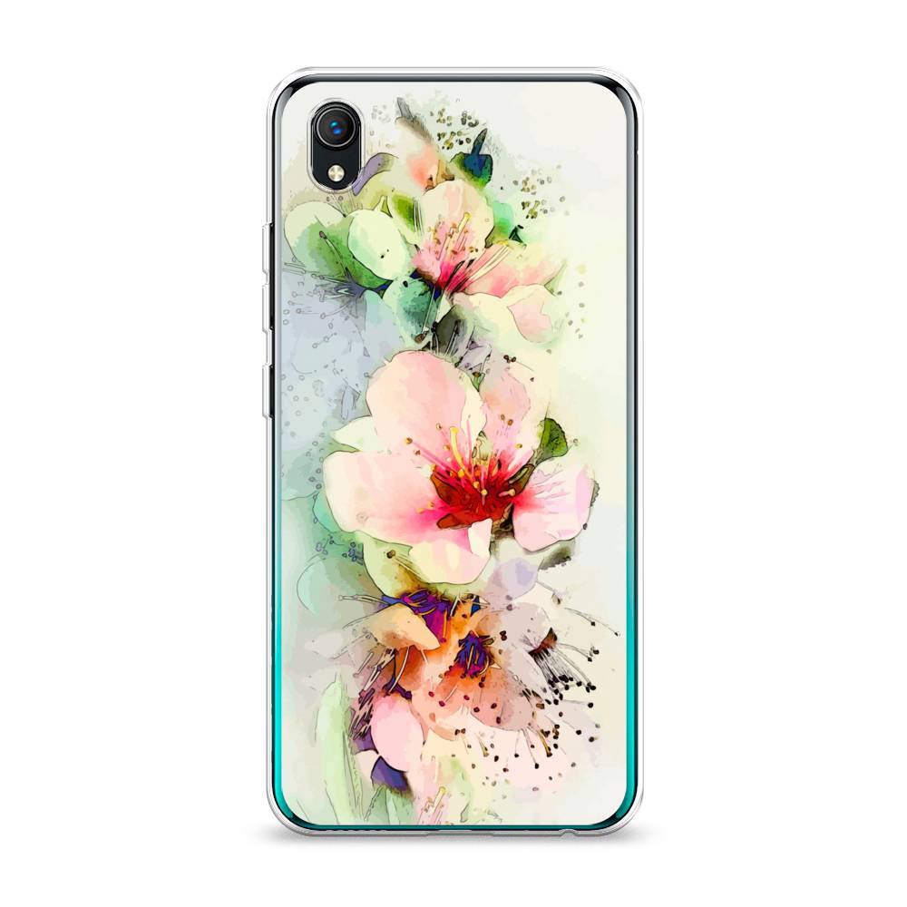 

Чехол на Vivo Y91c "Нежные цветы", Зеленый;розовый, 263250-2