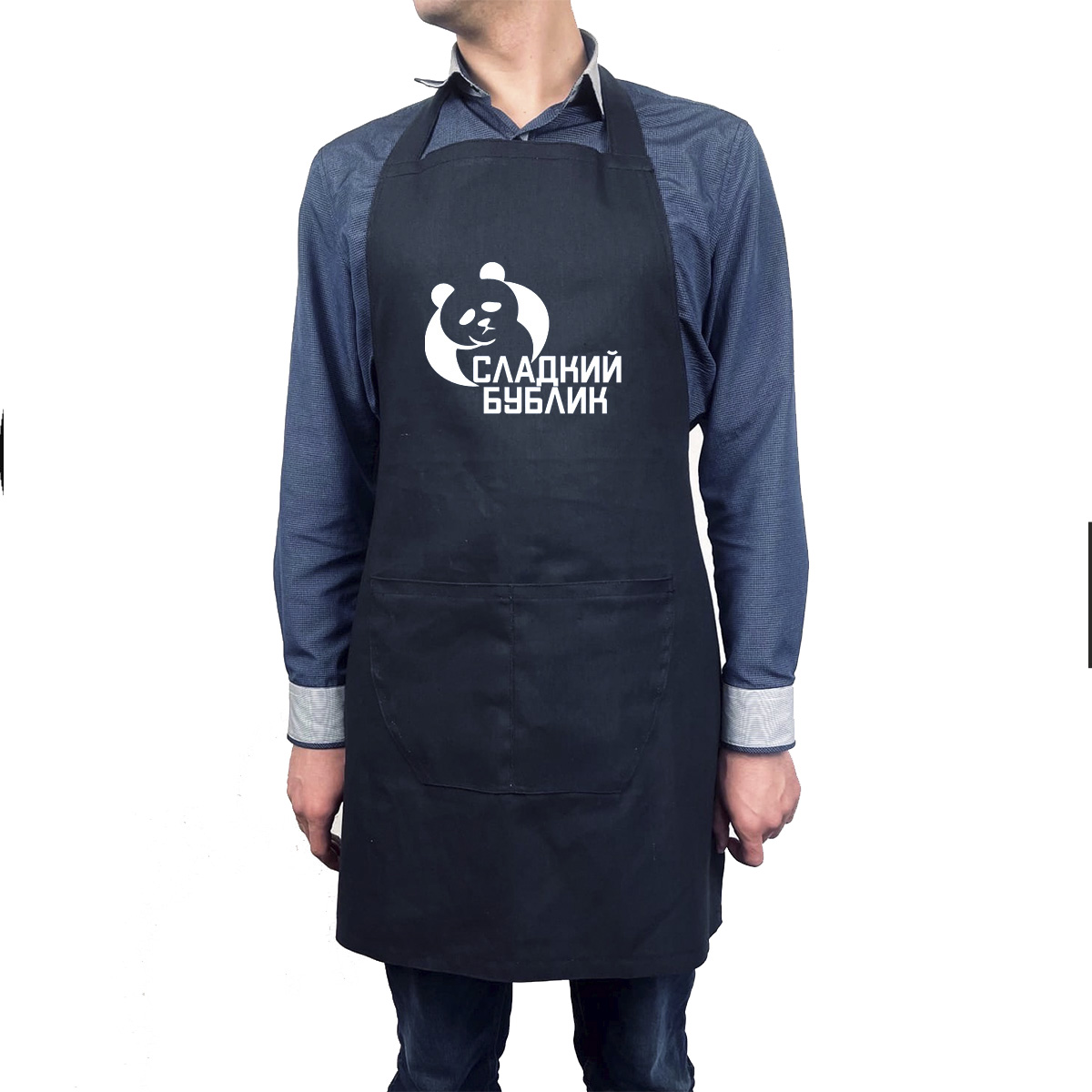 

Фартук черный CoolPodarok сладкий бублик, R0501239