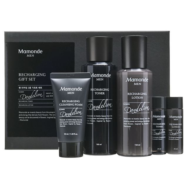 фото Мужской набор для ухода за кожей mamonde men recharging gift set