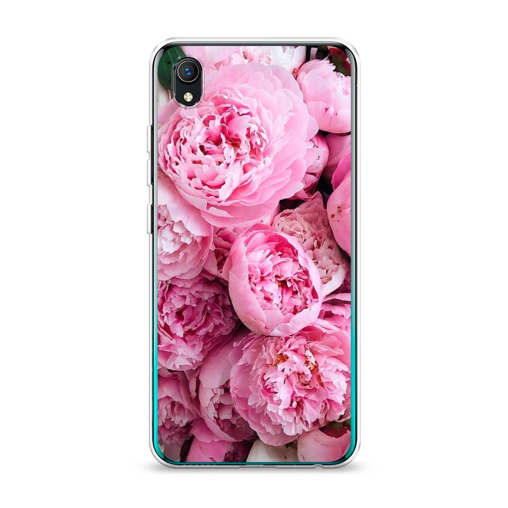 

Чехол на Vivo Y91c "Розовые пионы", Бежевый;розовый, 263250-2