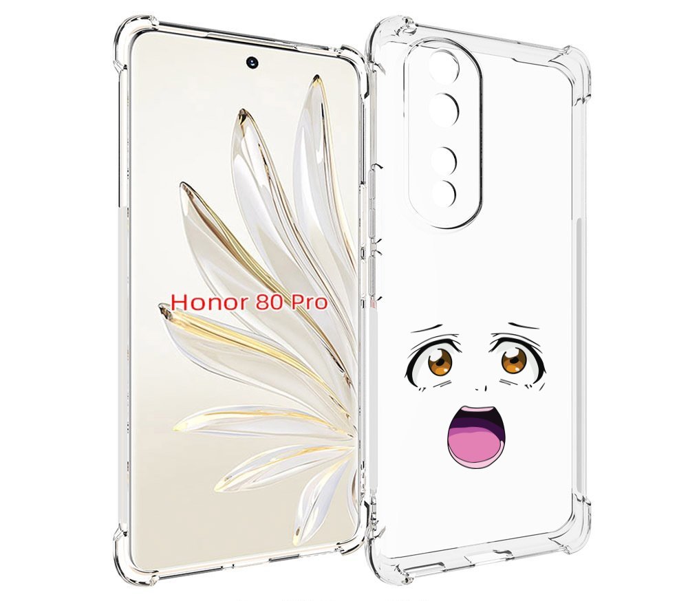 

Чехол MyPads аниме лицао для Honor 80 Pro, Прозрачный, Tocco