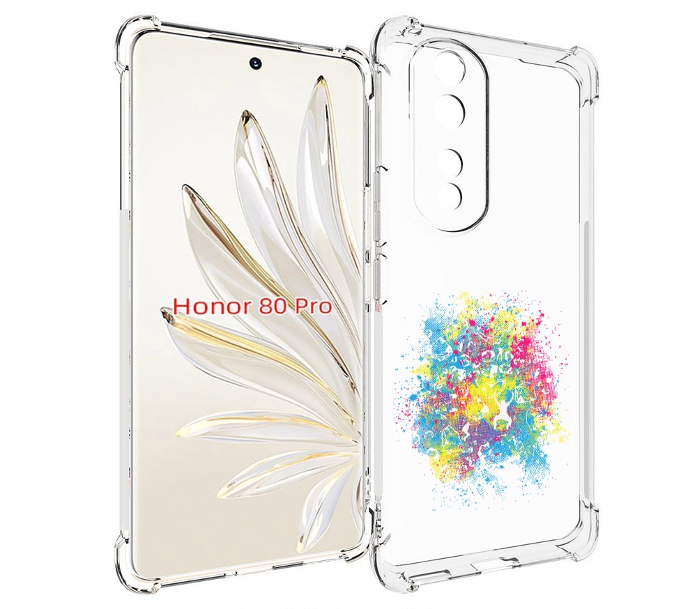 

Чехол MyPads акварель абстракция для Honor 80 Pro, Прозрачный, Tocco