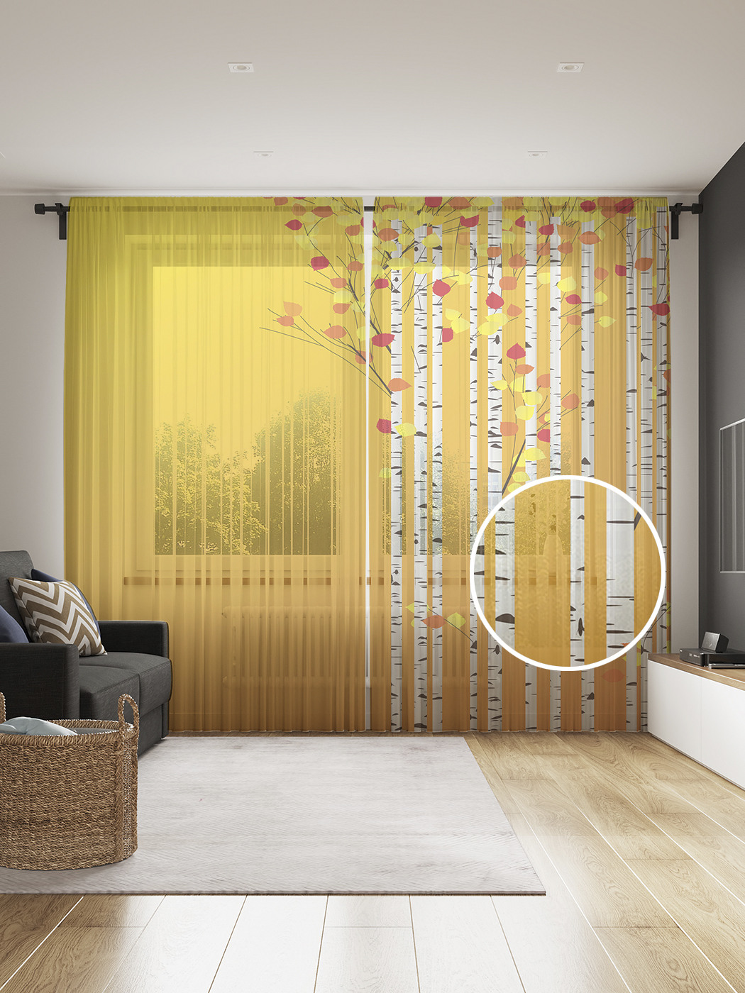 

Фототюль JoyArty "Кучевые облака", 145x265см (2 полотна со шторной лентой + 50 крючков), Кучевые облака