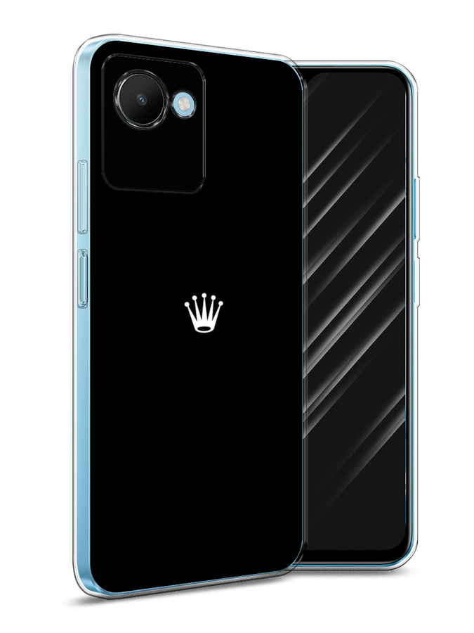 

Чехол Awog на Realme C30S 4G "Белая корона на черном фоне", Черный, 2511650-7