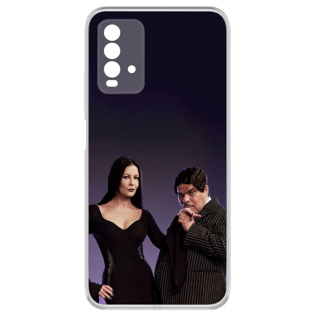 

Чехол-накладка Krutoff Clear Case Уэнсдей Аддамс - Мортиша и Гомес для Xiaomi Redmi 9T, Прозрачный