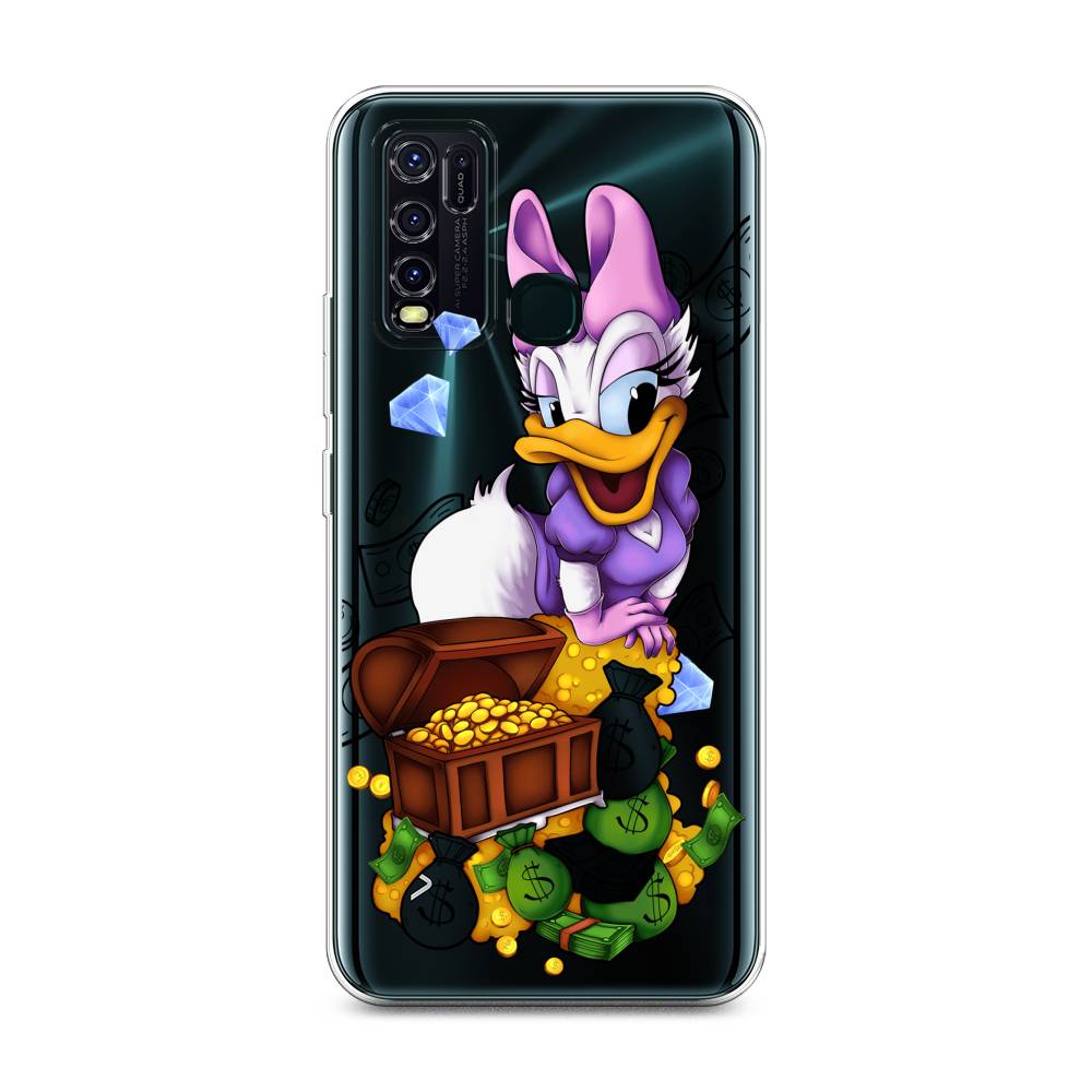 

Чехол на Vivo Y30 "Rich Daisy Duck", Коричневый;белый;фиолетовый, 262650-6