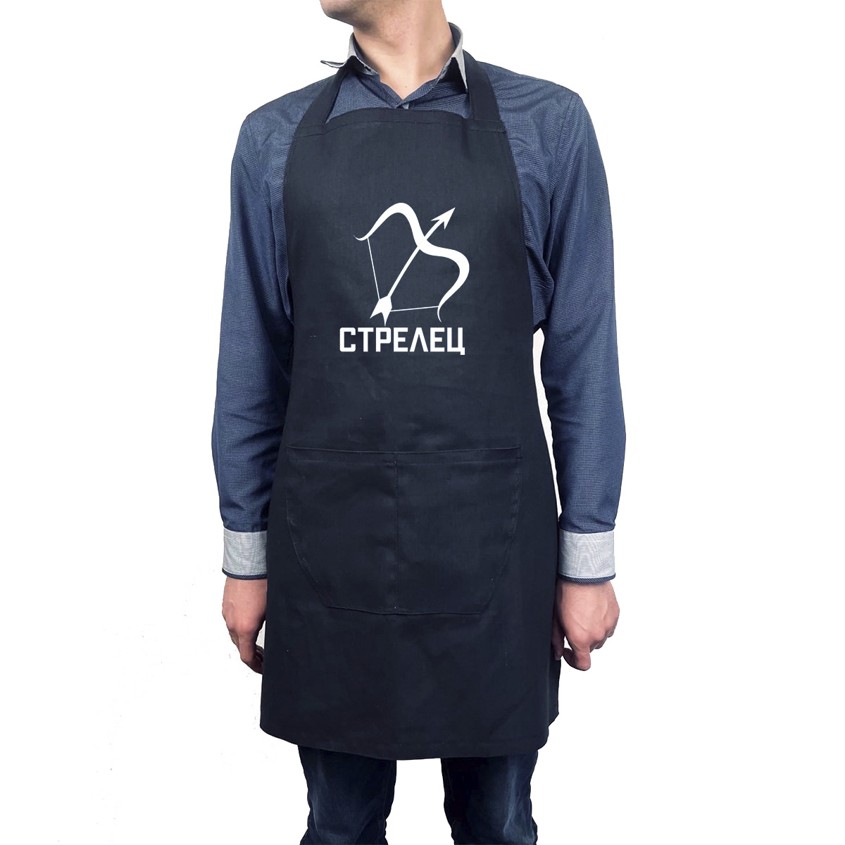 

Фартук черный CoolPodarok Знак зодиака Стрелец, R0501190