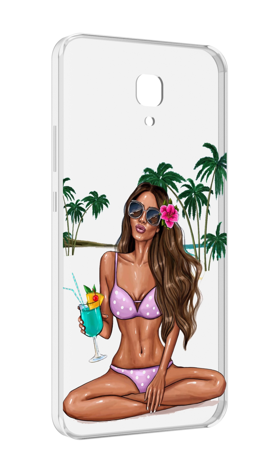 

Чехол MyPads Гавайская-девушка женский для Meizu M5 Note, Прозрачный, Tocco
