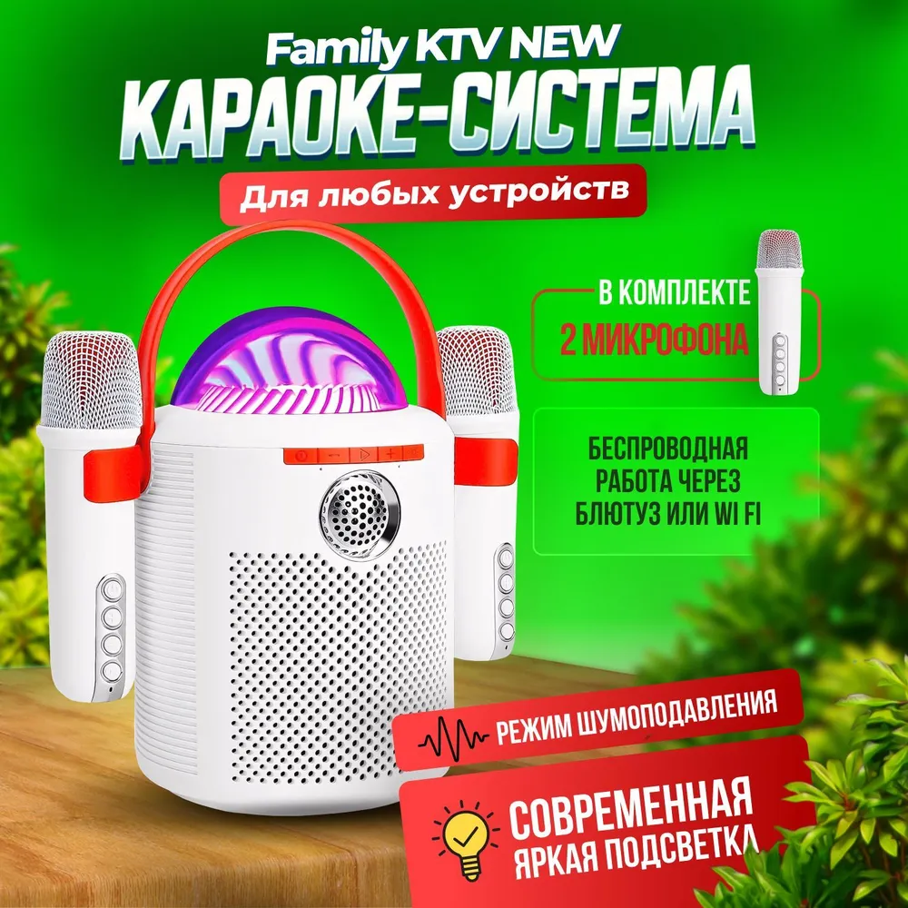 

Портативная колонка Family KTV Y-11 White, Белый, Y-11