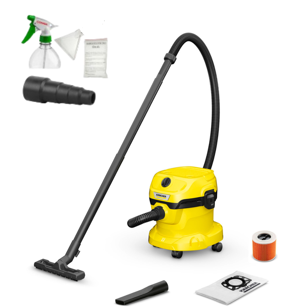 Хозяйственный пылесос KARCHER WD 2 PLUS V-12/4/18 1.628-000-13 + набор для химчистки