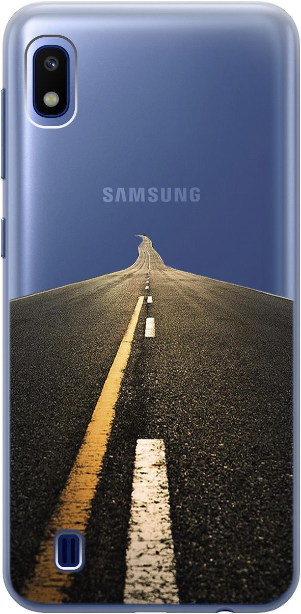 

Силиконовый чехол на Samsung Galaxy A10 с 3D принтом "Road" прозрачный, 5348