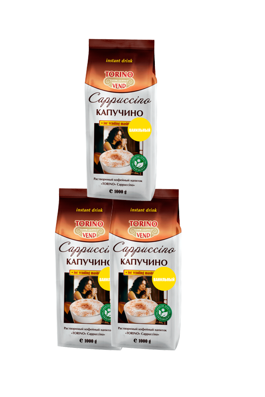 фото Кофейный напиток капучино torino vanilla, 1 кг х 3 шт aristocrat