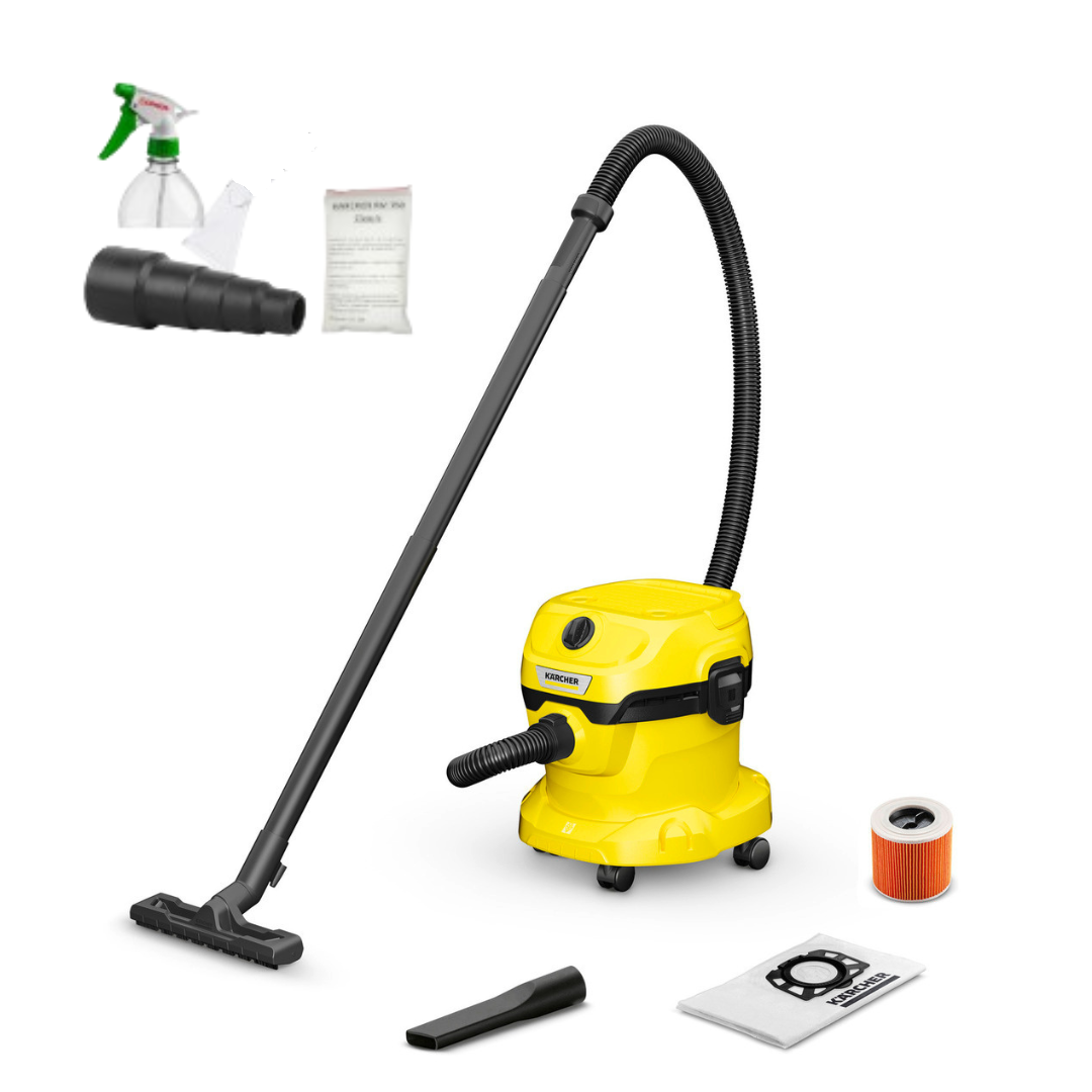 фото Хозяйственный пылесос karcher wd 2 plus v-12/4/18 1.628-000-12 + набор для химчистки