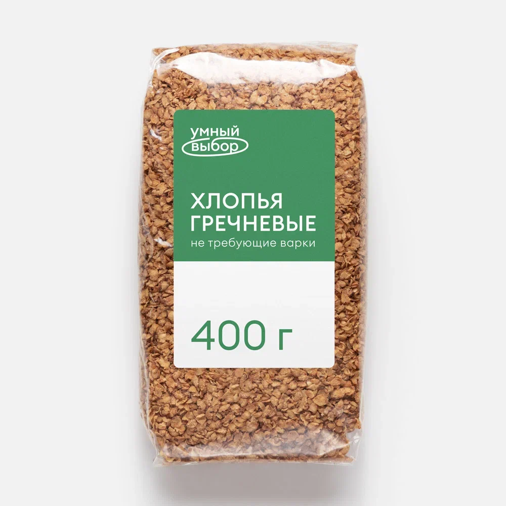 

Хлопья гречневые Умный выбор 400 г
