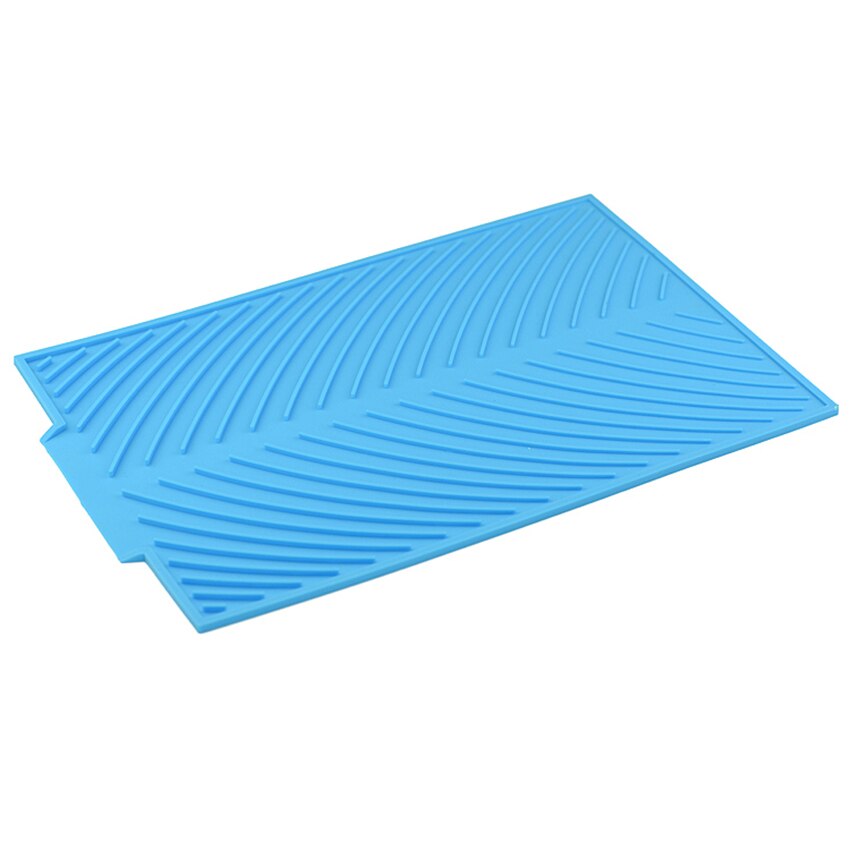 Силиконовый коврик для сушки посуды ZDK Homium (голубой)